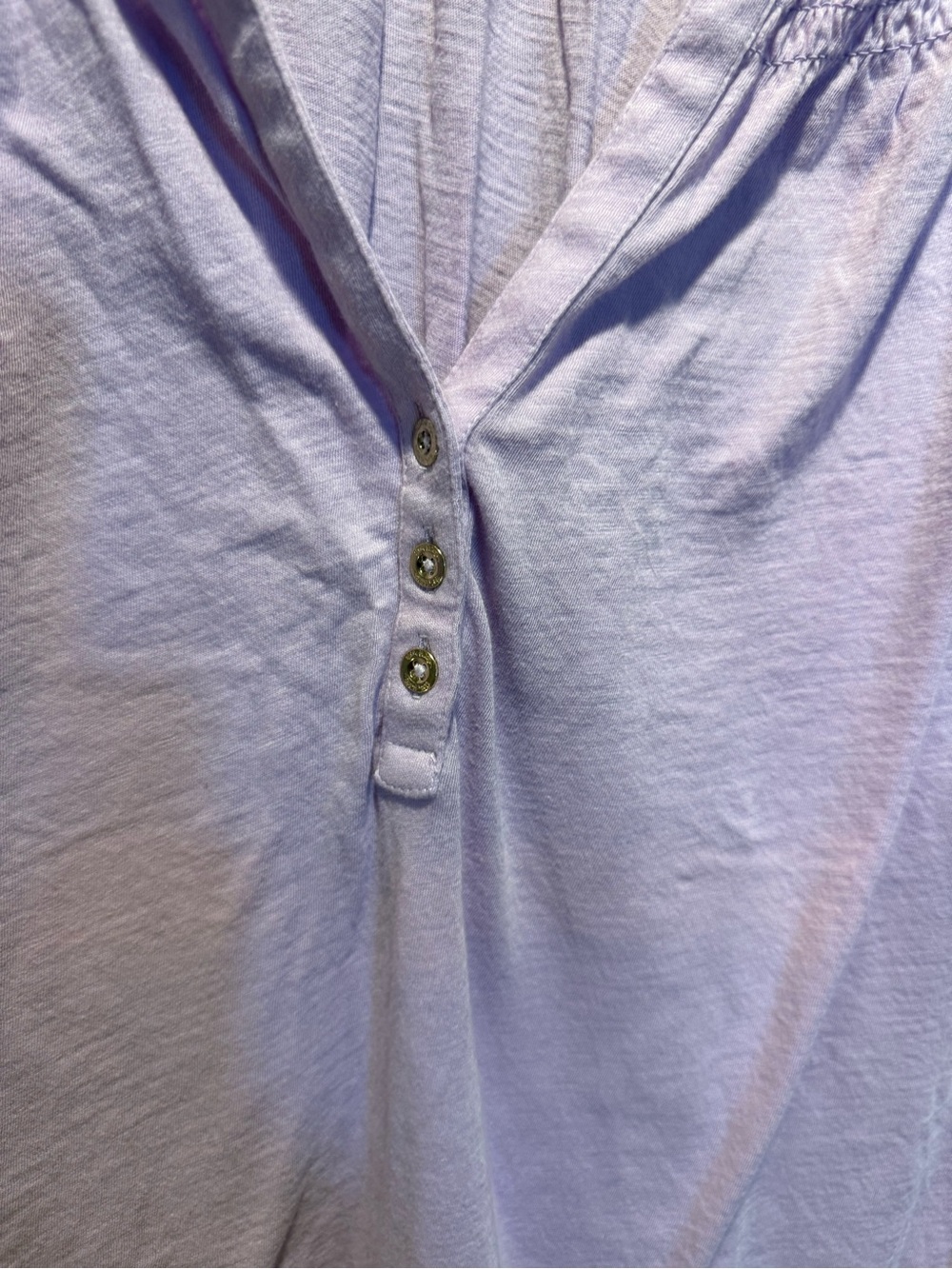 Lilly Pulitzer Lavender Smocked-Neck Short Sleeve Tunic - Picture 3 of 4